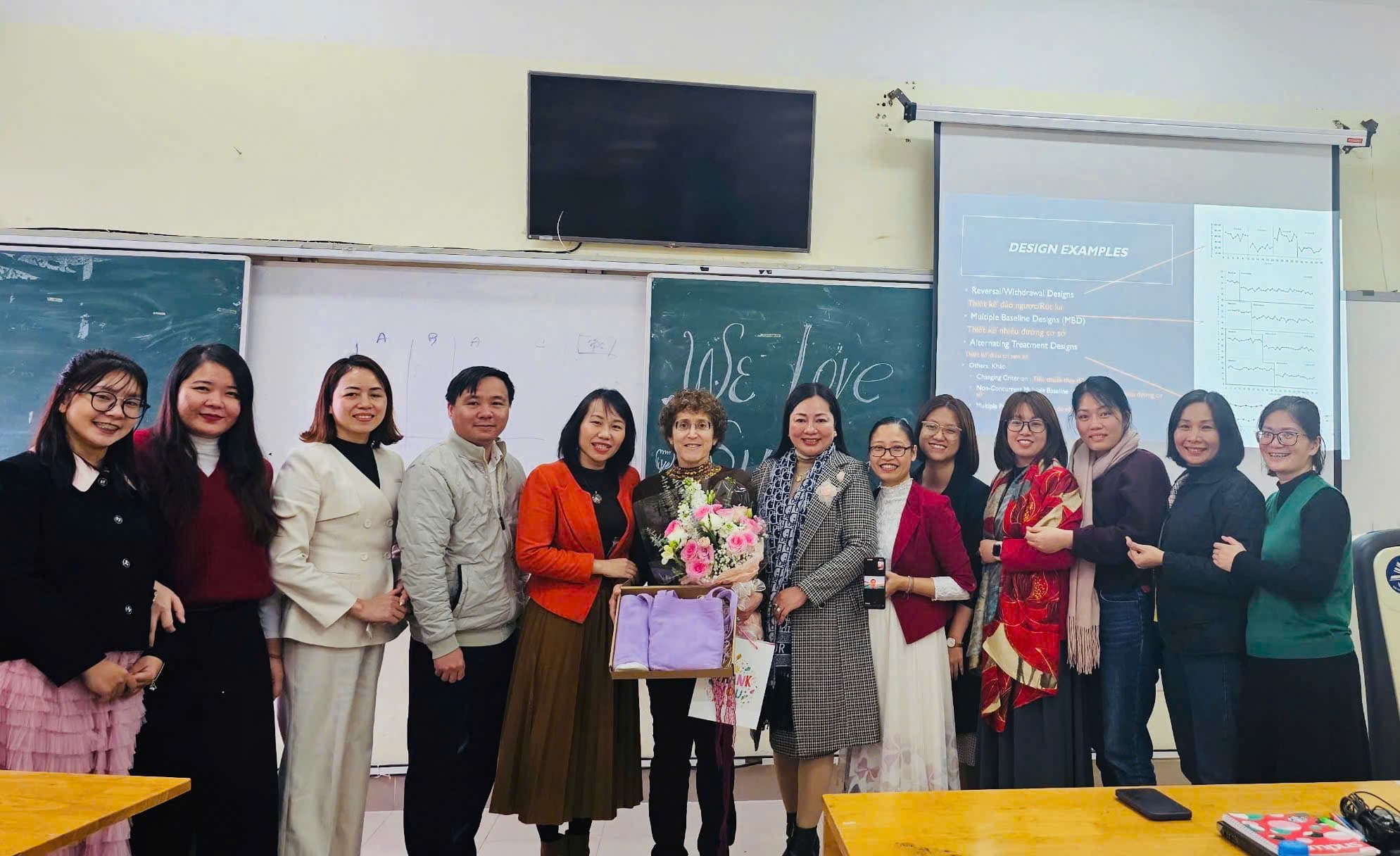 CÁN BỘ GIẢNG VIÊN KHOA GIÁO DỤC ĐẶC BIỆT  CHỦ ĐỘNG KẾT NỐI, HỢP TÁC VÀ LÀM VIỆC CÙNG CHUYÊN GIA QUỐC TẾ