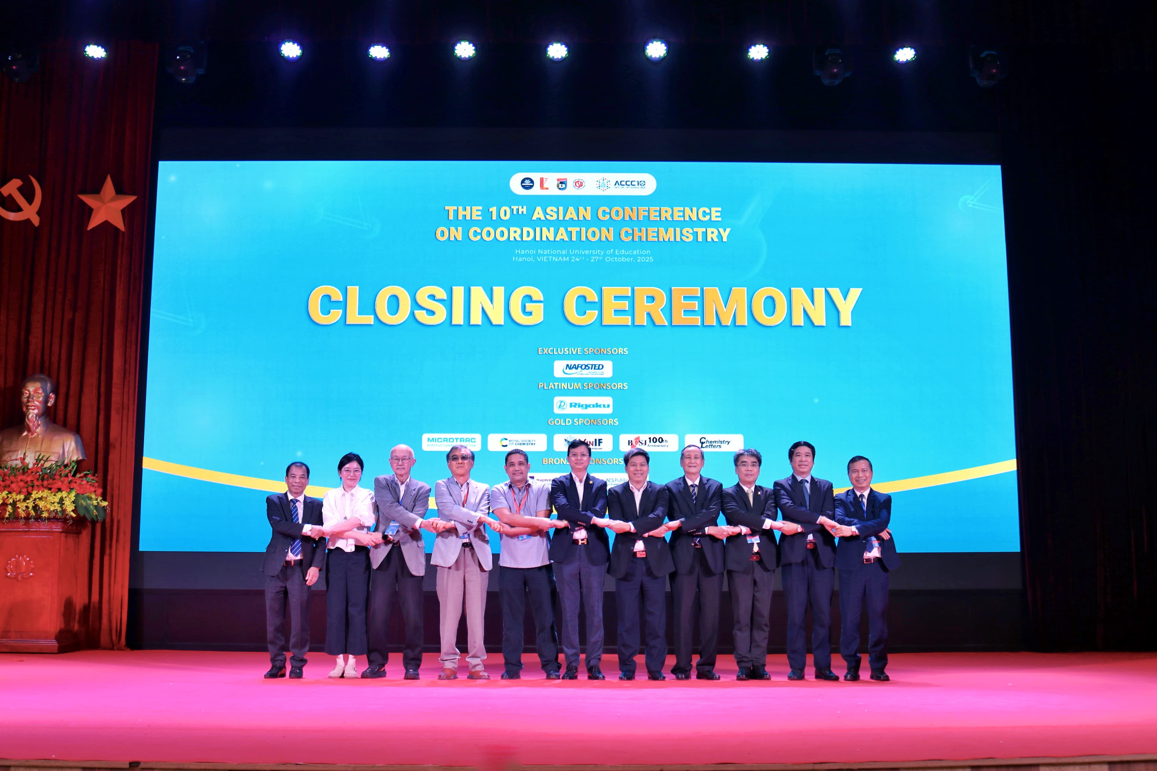 Bế mạc Hội thảo Phức chất Châu Á lần thứ 10 – ACCC10: Chemistry for Our Sustainable Development