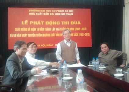 LỄ PHÁT ĐỘNG PHONG TRÀO THI ĐUA CỦA NXB ĐẠI HỌC SƯ PHẠM